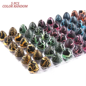 

Novelty 5pcs/pack Dinosaur Gag Toys Children Toys Cute Magic Hatching Growing Dinosaur Eggs For Kids Educational Toys Gifts