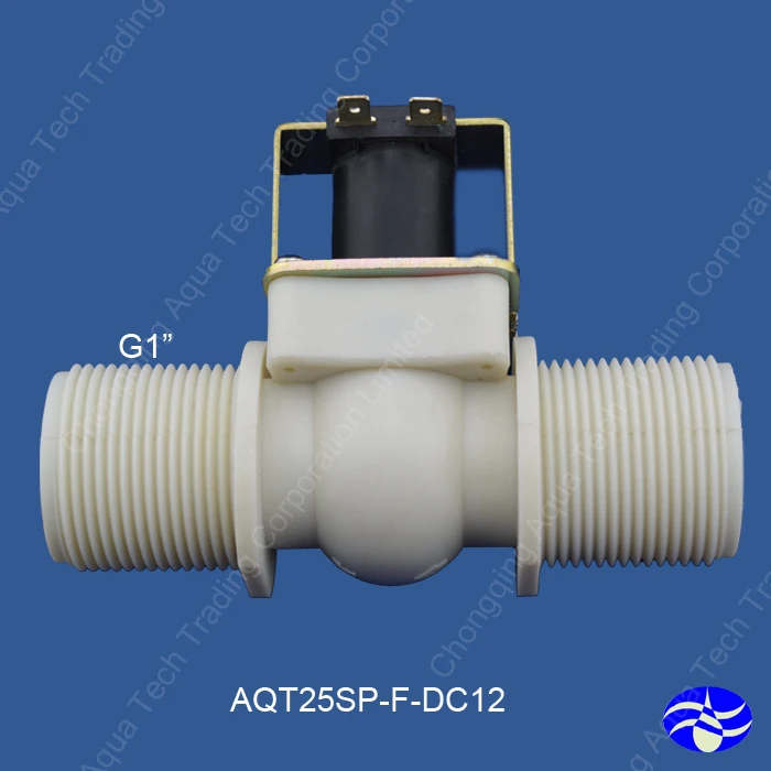 

G1" inch port (DC12V) Nylon low pressure Normally close solenoid valves ,electronic Drain valve,low pressure solenoid valves