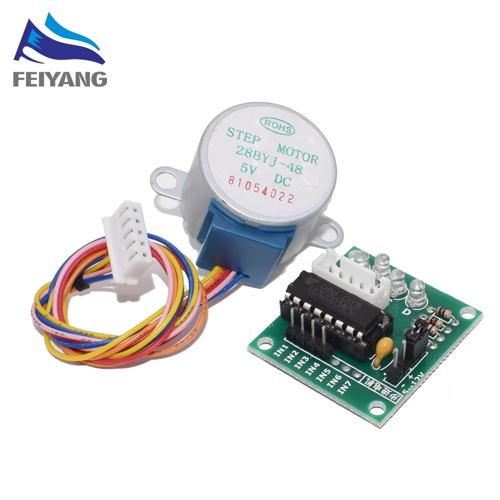 <+> 28BYJ-48-5V 4-фазный шаговый двигатель + плата водителя ULN2003 Arduino 5 х шаговый двигатель + 5x п ①