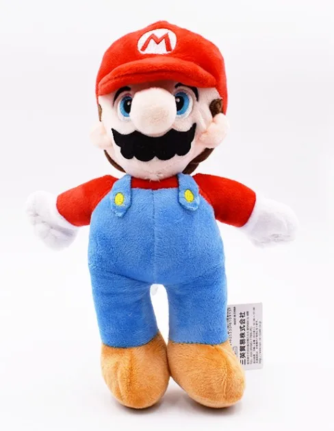 Супер Братья Марио плюшевый Йоши Koopa Troopa с молотком Бумеранг Wario Waluigi Гумба гриб старый человек Toadette горячие игрушки детские - Цвет: 10inchRed Mario