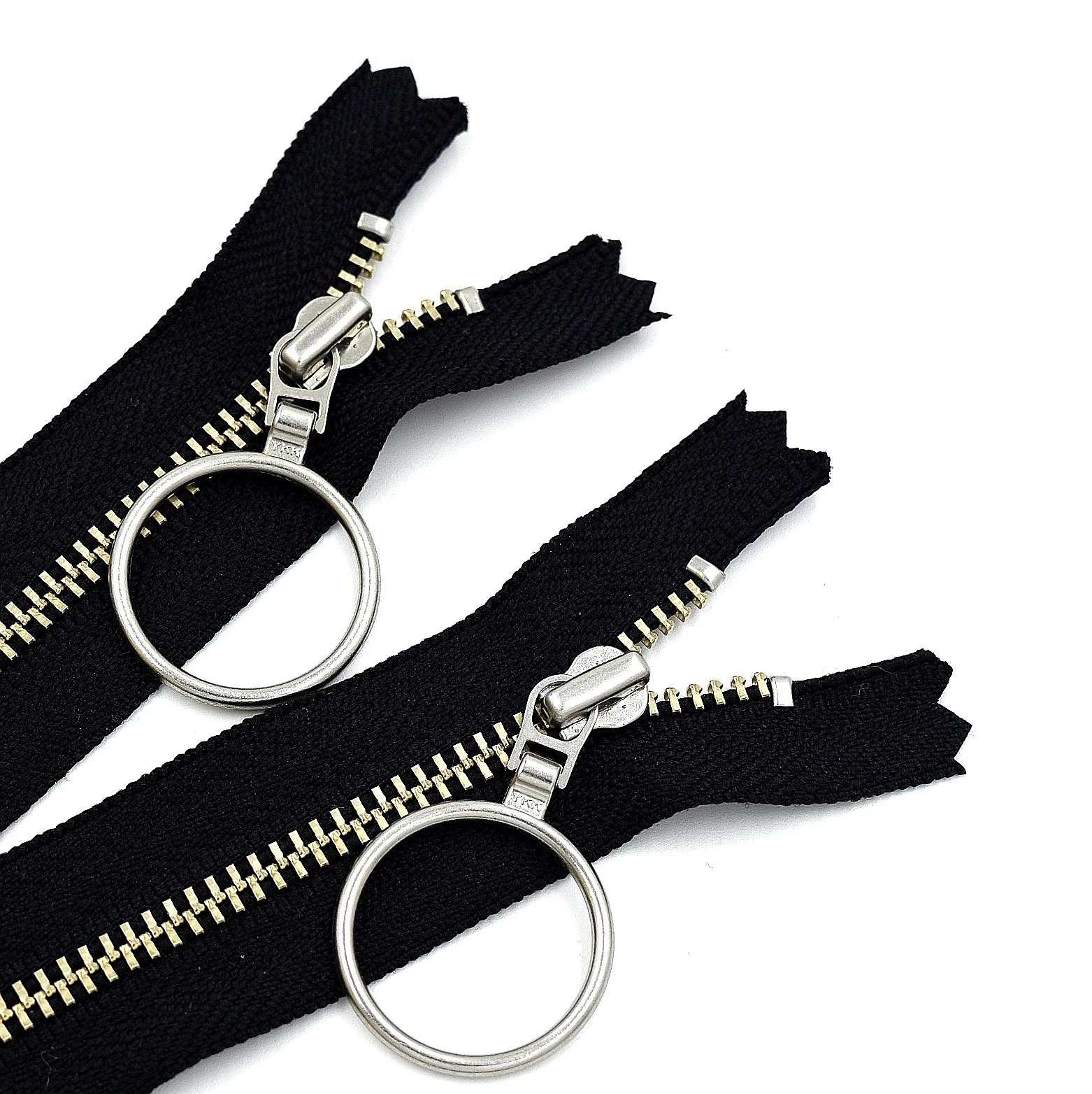 Genuine YKK3 metal white copper closed tail (closed) circle zipper