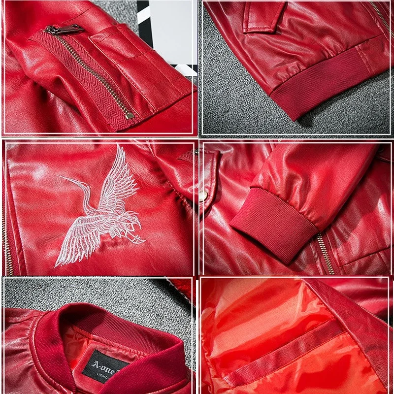 YuWaiJiaRen-YuWaiJiaRen-2017-Spring-mens-Pilot-Bomber-Embroidery-Jackets-Wing-Bomber-PU-Leather-Motorcycle-Jackets