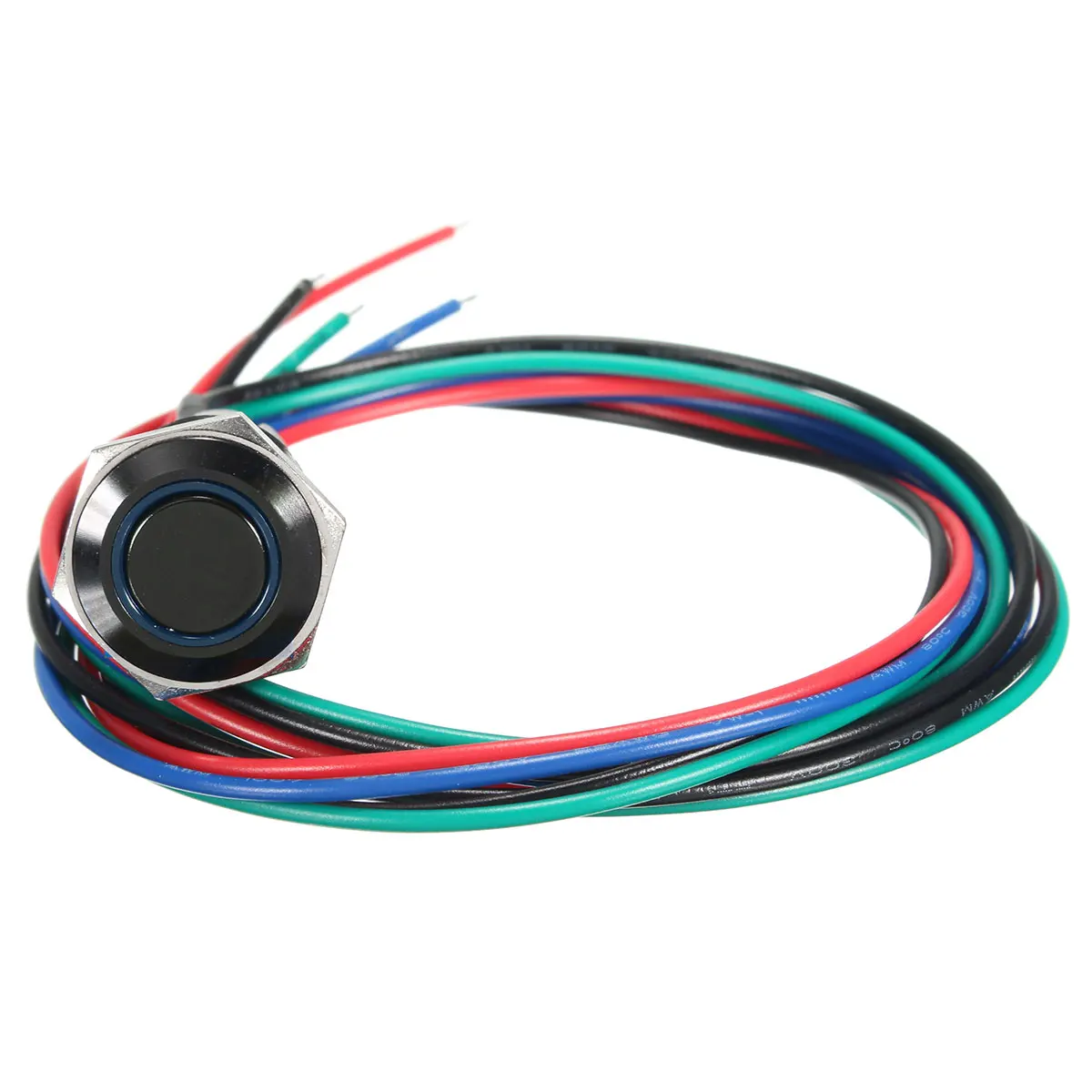 12 V 3A 16 мм разблокировать ВКЛ-ВЫКЛ спортивный режим светодиодная кнопка переключатель для BMW/E60 5 серии белый, красный, оранжевый, синий, зеленый - Цвет: Синий