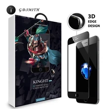 G.D.SMITH 3D Full Cover Tempered Glass Screen Protector For Apple iPhone 7 Plus 5.5 Inch Safety Glass Film With Package