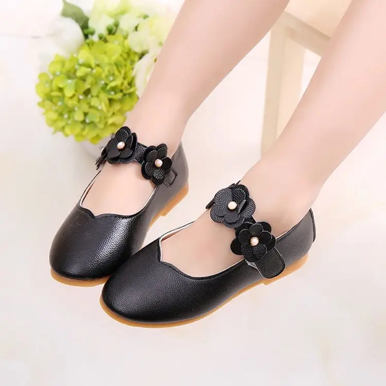 

Girls Princess Shoes 2018 New Spring Genuine Leather Children Shoes for Girls Flower Kids Sandals Fashion Baby Toddler Shoes