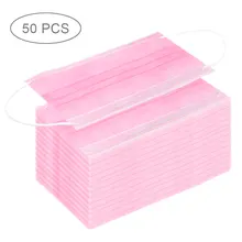 50 шт./упак. Анти-пыль Ветрозащитная маска одноразовая прививки ресниц для наращивания Применение рот Уход за лицом нетканые Тканевые Маски для макияжа