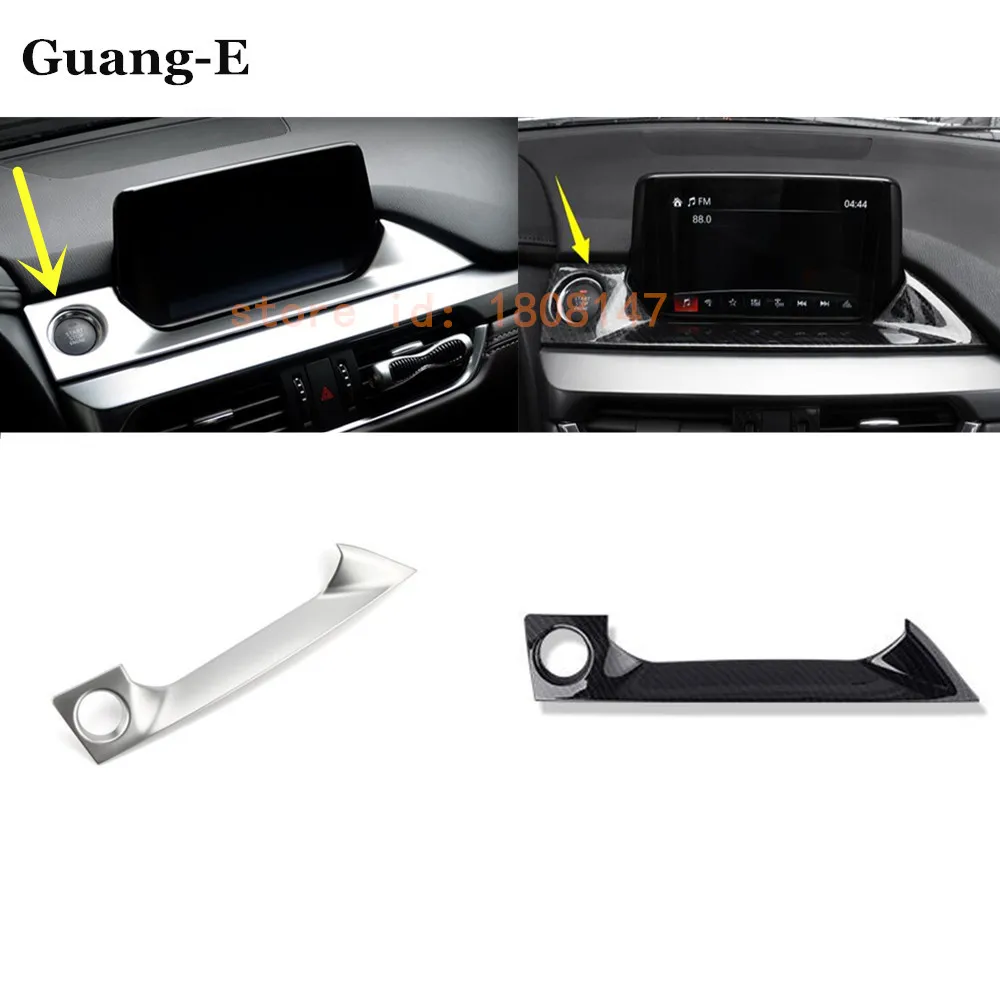 

Car styling garnish cover detector Center Console Navigation box Interior GPS trims 1pcs for Mazda 6 Atenza 2017 2018 2019