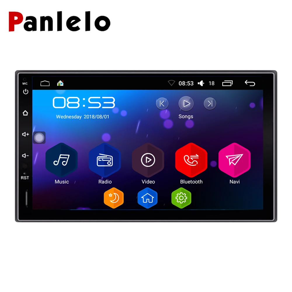 Flash Deal Panlelo 2 Din Android 6.0 Car Stereo 7 Inch Quad Core Head Unit 1080P GPS Navigation Audio Radio Built in Wi-Fi Bluetooth RDS 0
