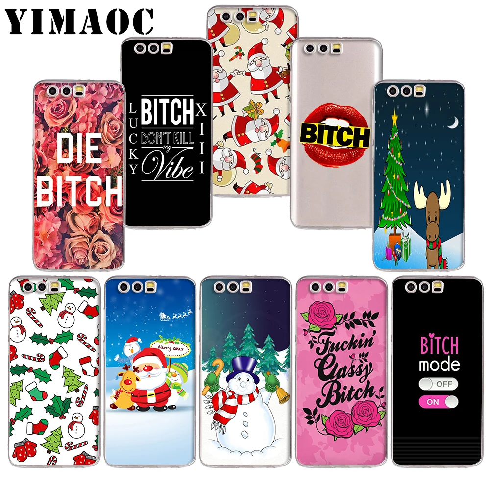 

YIMAOC 99z Christmas gift Fashionable bitch Soft TPU Case for Huawei Honor 10 9 lite 7A Pro 7C 7X 8X Nove 3 3i