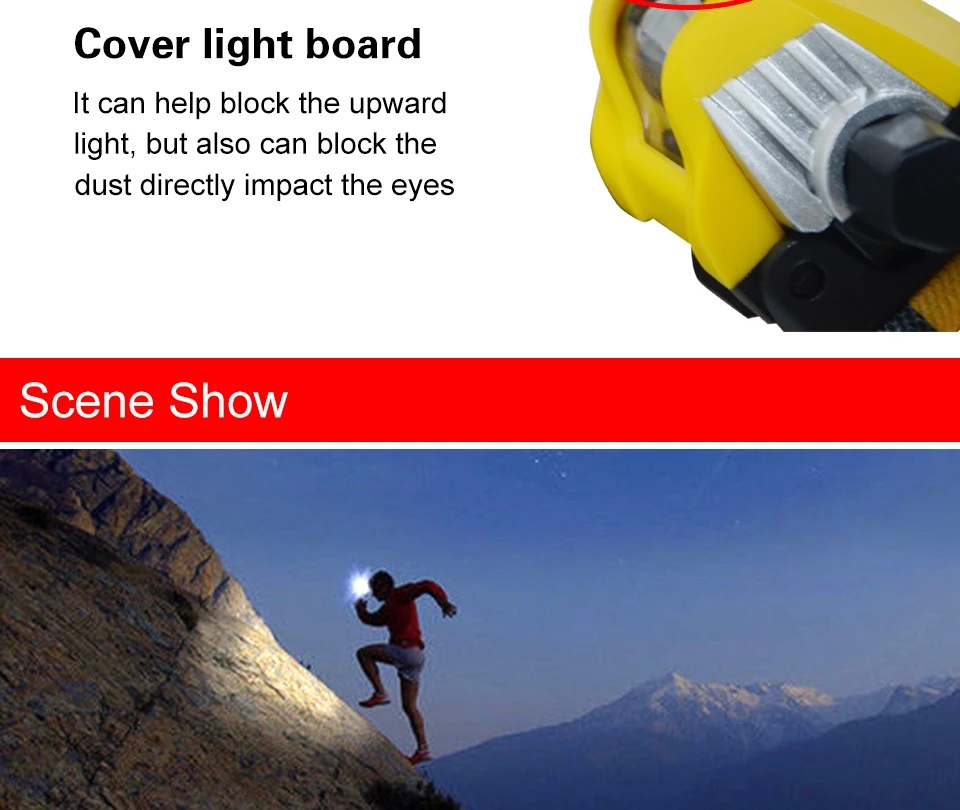 Headlamp Headlight Camping Fishing Hiking Hunting Riding Head light Cabeza Fog Lamp Flashlight06