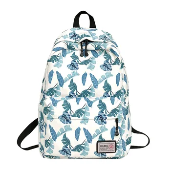 

2018 New spring summer Canvas Shoulder Bag Korean Edition graffiti backpack full waterproof satchel girl student