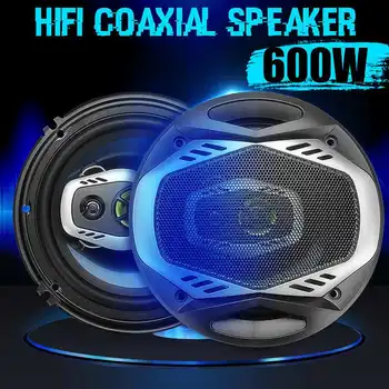 

NEW 2pcs 6 Inch 600W 16cm 2 Way Universal Car Coaxial Hifi Speakers Auto Audio Music Stereo Speaker Non-destructive Installat
