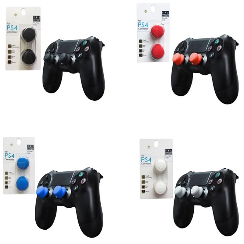 

Silicone Analog Grips Thumb Stick Caps Cover For Sony Playstation 4 Controller Skull & Co. FPS Master Thumbstick For PS4 Gamepad