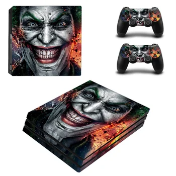 

Joker Man Design Skin Sticker For Sony Playstation 4 Pro Console & 2PCS Controller Skin Decal For PS4 Pro Game Accessories