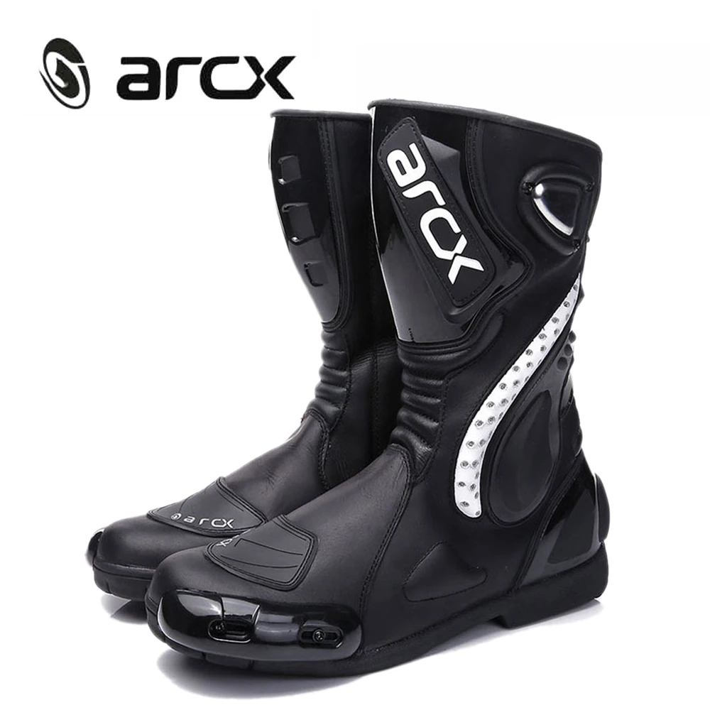 

ARCX Waterproof Motorcycle Boots Motocross Boots Men Moto Boots Motorbike Riding Boots Black Botas Moto Motorcycle Shoes