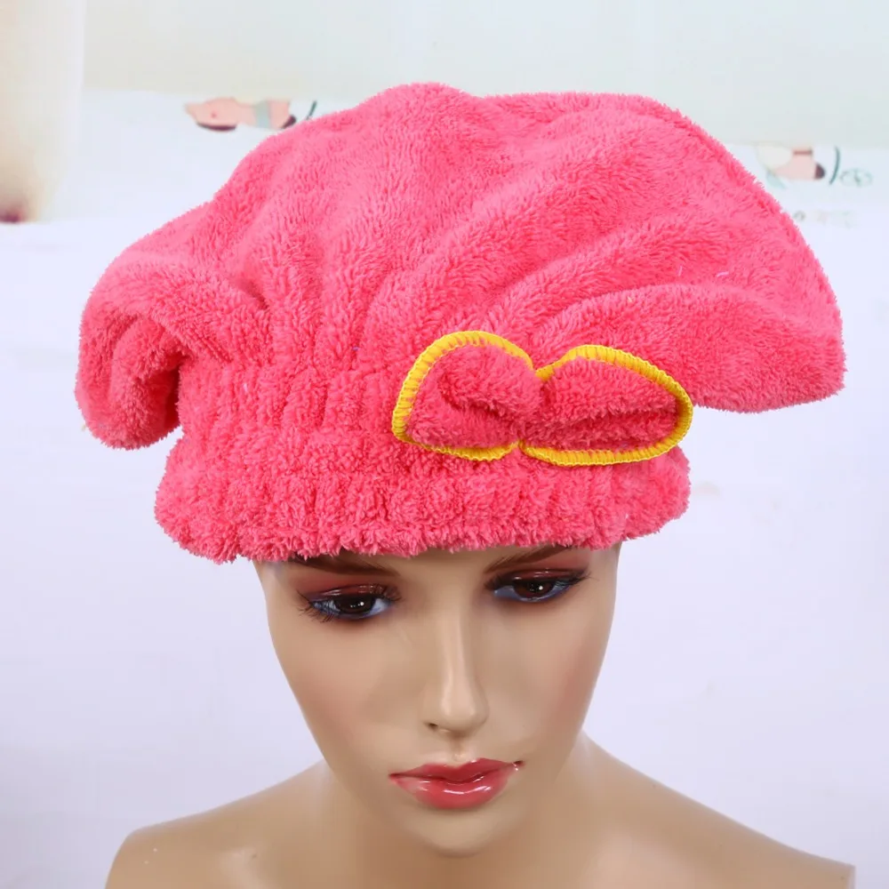 Quickly Hair Drying Cap Microfiber Ultra Absorbent Hair Dry Head Wrap