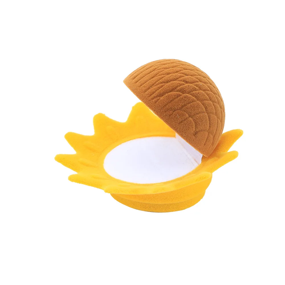 

1 PC Sunflower Shaped Jewelry Box Storage Case Fashion Ring Earrings Necklace Engagement ring box Jewelry Packaging