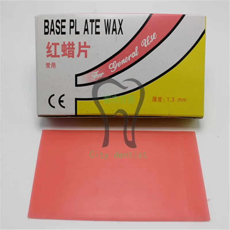 A0201 3box Dental Lab Material Base Plate Red Dental Wax Dentist