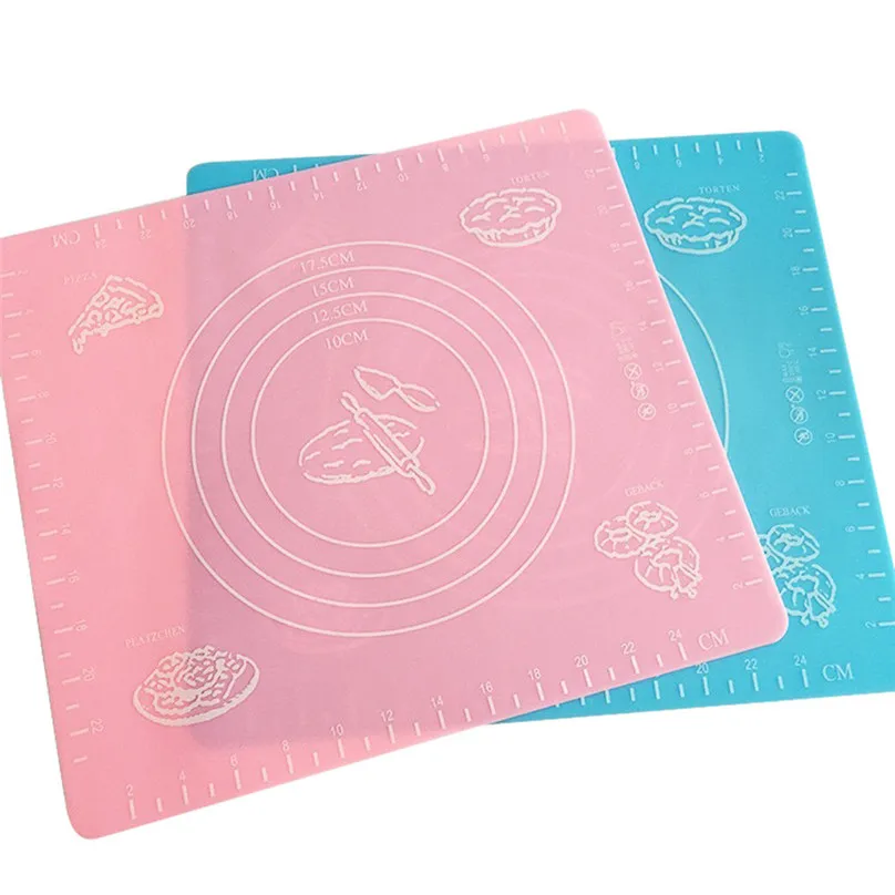 Silicone Baking Mat Thickening Flour Rolling Scale Mat Kneading Dough Pad Baking Pastry Rolling Mat Bakeware Liners #3d17 (5)