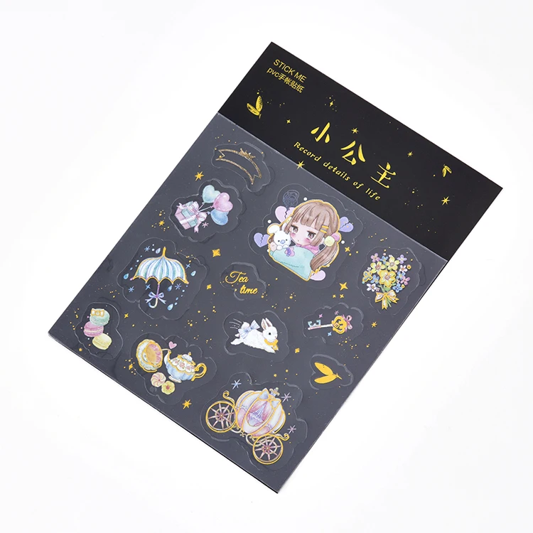 AAGU 1PC Foil Christmas Stickers Scrapbooking Custom/Halloween/Cute/ Buliet Journal Stickers Adhesive Planner Sticekrs