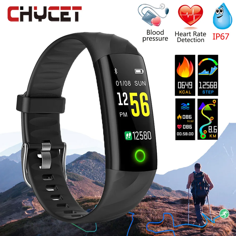Смарт браслет Chycet S5 с фитнес трекером и функцией измерения кровяного
