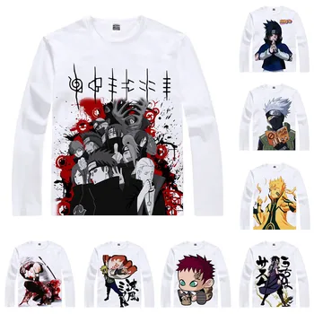

Naruto Adolescent Ninja T Shirt Naruto Uzumaki Sasuke Uchiha Men T-shirt Casual Vintage TShirt Printed Long Sleeve Shirts