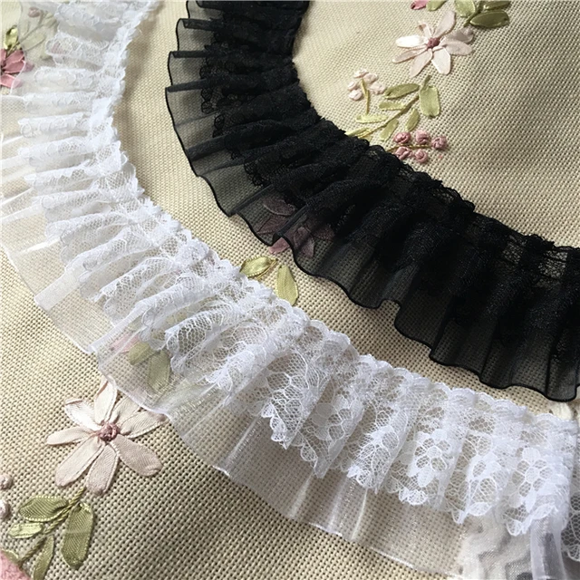 White Lace Ribbon 11 Yards/roll Lace Embroidery Ribbon 40mm Lace Ribbons  For Crafts, Cuff, Hemline, Table Skirt, Doll Skirt - AliExpress