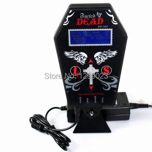 

Tattoo Power Supply Metal material Digital LCD Dual Input Power Supply PS-3 Dead Brand Ghost-shaped for tattoo machine
