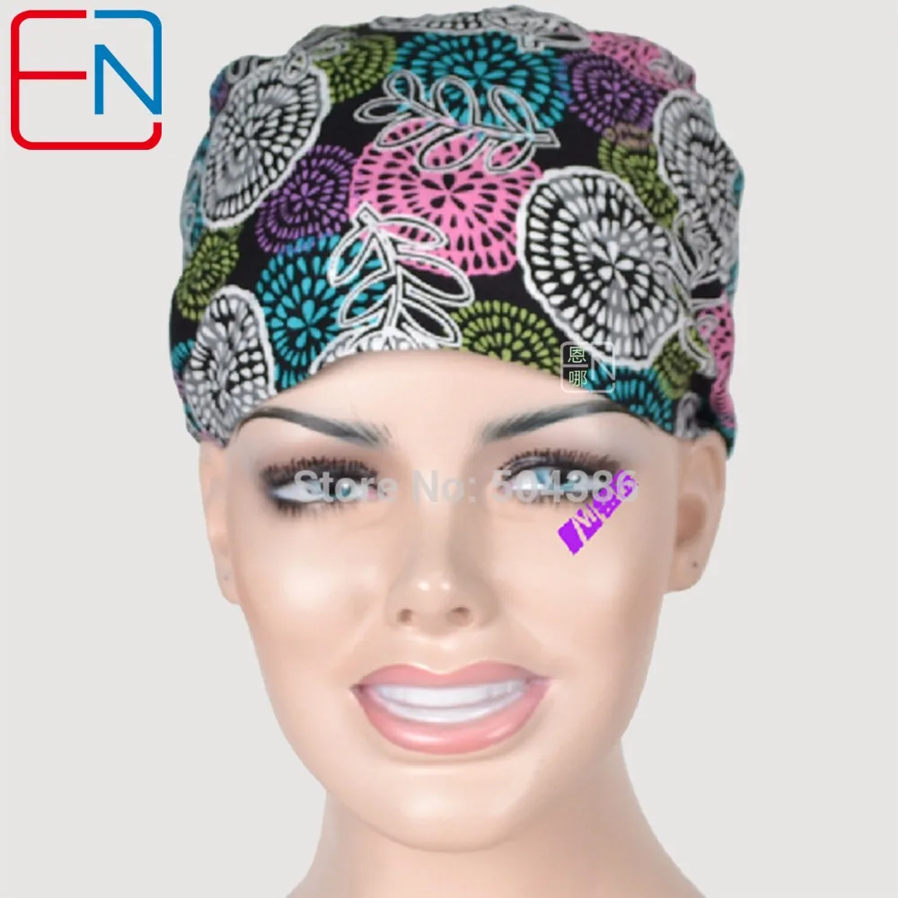 

NEW Matin surgical caps for female women medical caps,one size adjustable scrub hats In black