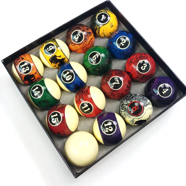 Boules de billard 57.25mm, 16 pièces, ensemble complet de 2 1/4 pouces,  accessoires - AliExpress