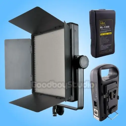 

Godox LED1000C Light Panel with RL-130 Li-ion V-mount Battery + RL-2KS Charger