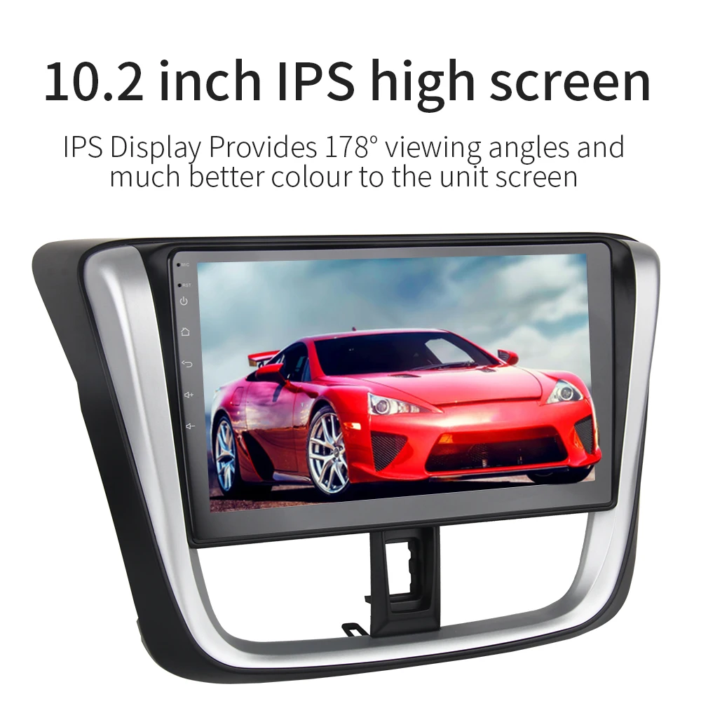 Discount Dasaita Android 9.0 Car Mutimedia for Toyota Vios Yaris Radio 2017 10.2" IPS Touch Screen Octa Core 32G ROM 1024*600 MP3 RDS 2