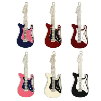 

Metal Rock and roll electric guitar shape USB Flash Drive 4GB pen drive Musical Instrument pendrives memory stick 8GB 16GB 32GB