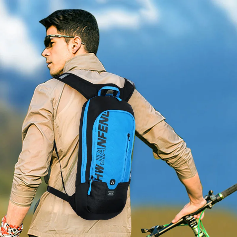 

1 Pcs Women Men Backpack Zipper Breathable Large Capacity for Outdoor Travel Cycling Best Sale-WT