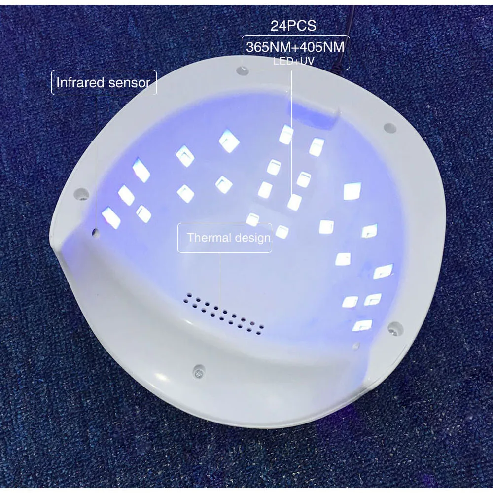 Большая скидка 52 Вт УФ-светильник Сушилка для ногтей SUN4 plus профессиональный УФ-светодиодный лак для ногтей 365+ 405 мм светодиодный светильник УФ-лампа Сушилка для ногтей с автоматическим распознаванием