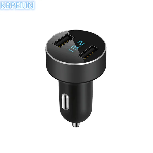 Car styling LED Smart Car Charger 2 USB DUAL Ports Phone Charger for
