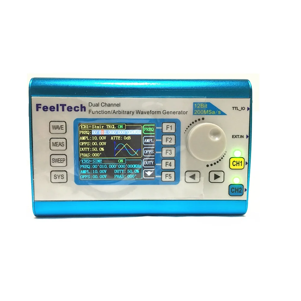 14bits Frequency Meter VCO Burst AM/PM/FM/Ask/FSK/PSK Modulation 60MHz Signal Generator,Roeam High Precision Digital DDS Dual-Channel Function Signal/Arbitrary Generator 250MSa/s 8192