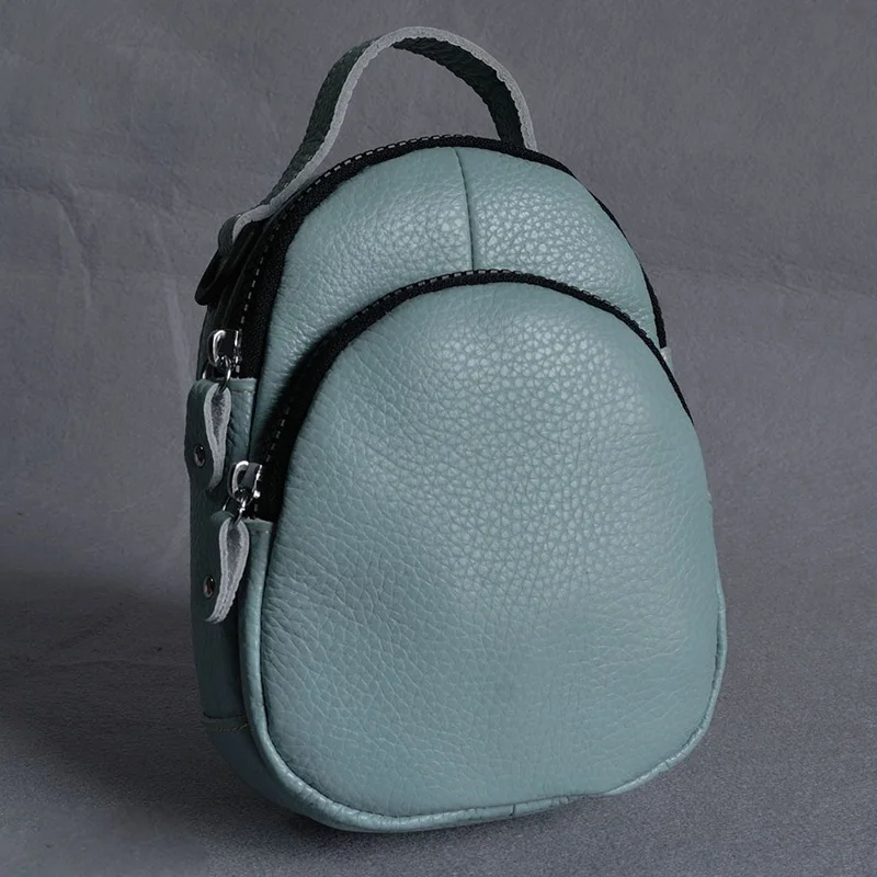Ретро Натуральная кожа сумка на плечо Женская Повседневная модная женская сумка дизайнерские сумки через плечо брендовые известные роскошные сумки bolso - Цвет: Небесно-голубой