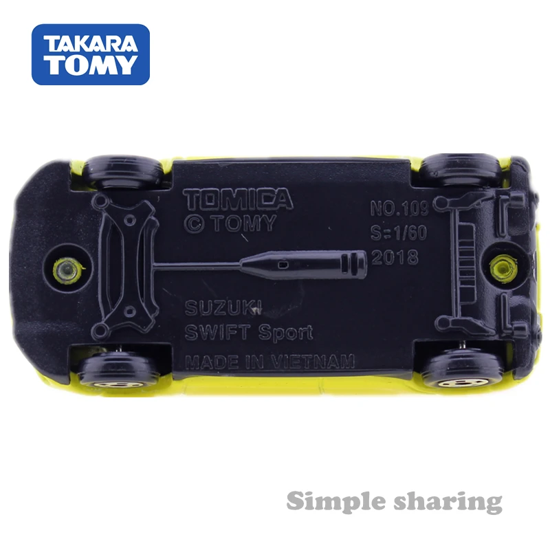 Коллекция моделей игрушечных автомобилей Tomica No. 109 Suzuki Swift Sport 1:60 Takara Tomy коллекция
