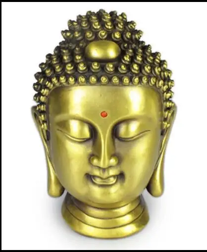 

SCY 17 1102+++Copper Buddha Shakya Muni Buddha head ornaments decoration