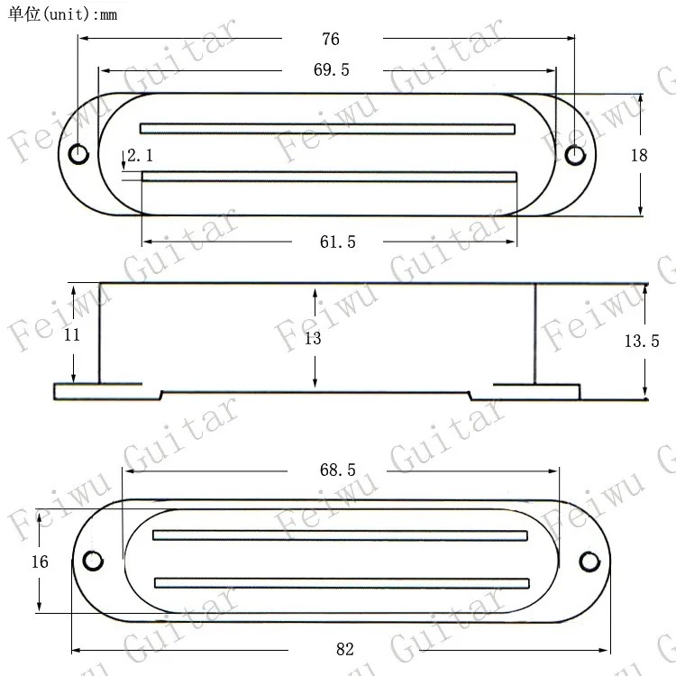 3 шт. Пластиковые чехлы для электрогитары с двумя рельсами Humbucker Pickup вида цветов