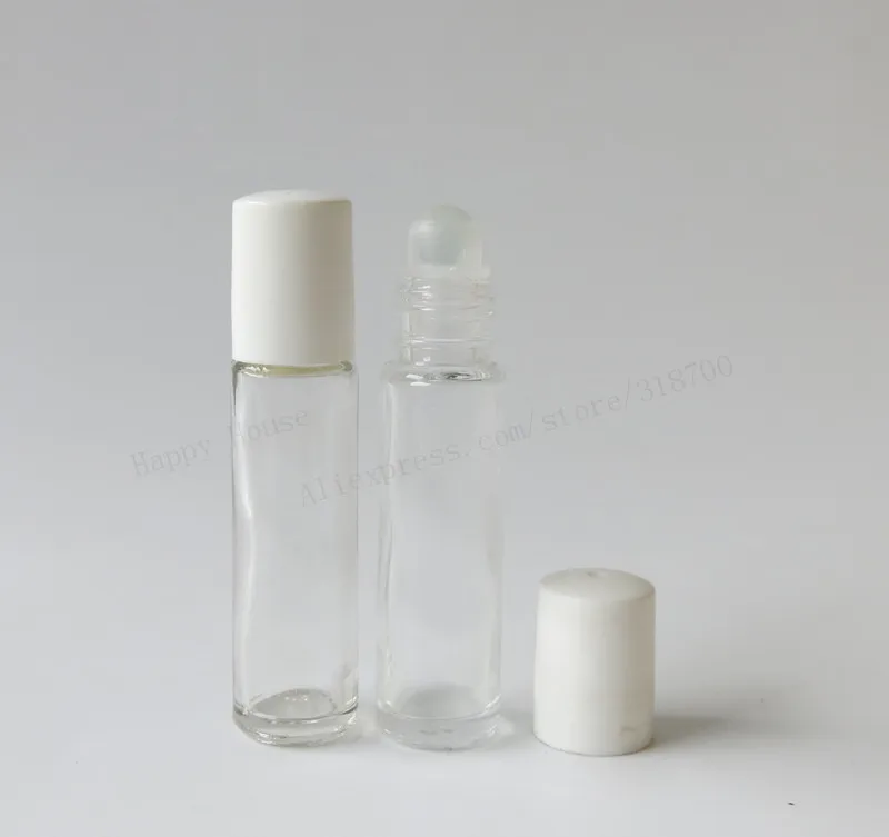 Бесплатная доставка 360x10 мл, прозрачный стеклянный крен на бутылки, 1/3 oz ясно ролл-на бутылки, эфирное масло, косметическая упаковка