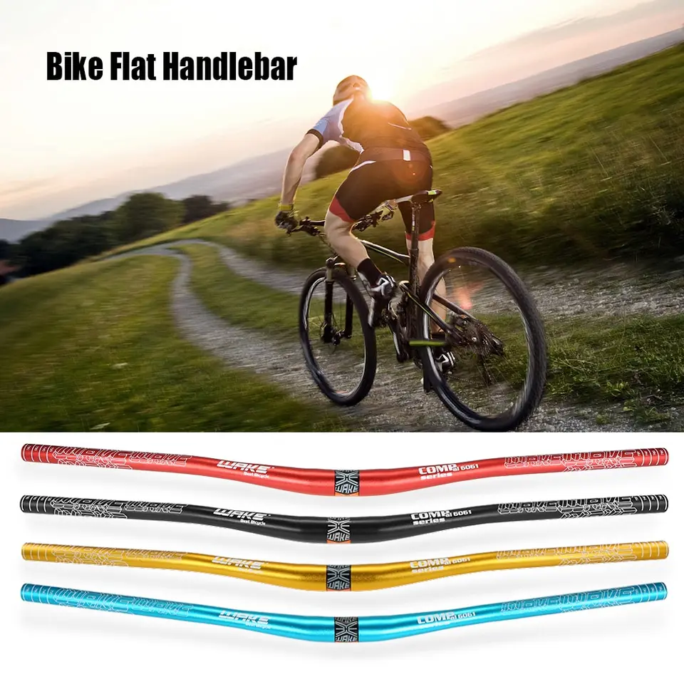 Red Aluminum Alloy MTB Handlebar Mountain Bike Bicycle Flat Bar 780MM Anodized