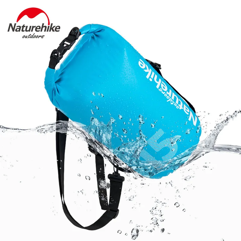 Naturehike impermeable seco bolsa de natación almacenamiento tirantes deriva río Trekking bolsas 10L/15L/25L NH18F007-D