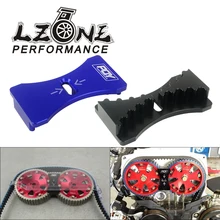 LZONE-aluminiowa blokada przekładni zębatej silnika montaż paska rozrządu dla Mitsubishi Lancer 4G63 Dodge Kia JR-CGL02