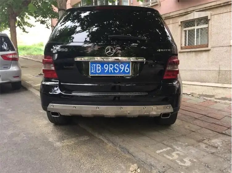 Передний + задний бампер диффузор Защитная противоскользящая пластина для Benz W164