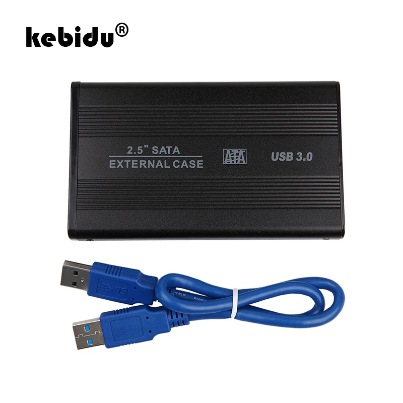 

kebidu USB 3.0 to SATA 2.5" inch HDD External Enclosure Hard Disk Drive Case Box for PC Computer Laptop Notebook Support 3TB
