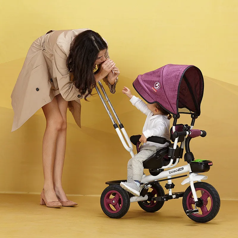 Hot Sell Seat 360 Degrees Rotated Baby Push Baby Stroller Multicolor Child Bike Commutatable Handle Kids Tricycle Free Drop Ship17