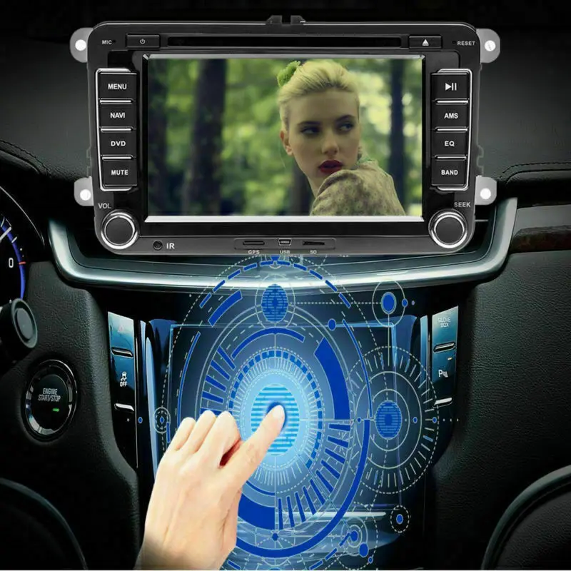 Flash Deal 7 "Car Radio 2 Din Bt Gps Navigation Radio Player For Volkswagen Vw Passat Golfpolo + Rear View Camera Satellite Navi Dvd Usb 4