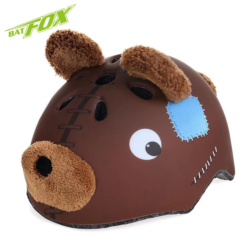 

BATFOX Children Cartoon Bicycle Safety Helmets Outdoor Sports Bike Skating Helmet Ultralight Kids Cycling Helmet casco bicicleta